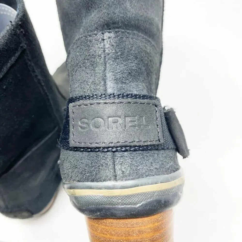 Sorel black leather